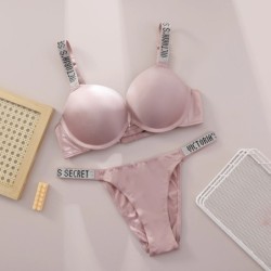 New V Lace Lingerie Set Bra and Brief Women's Sexy Bra and Panty Set C