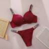 New V Lace Lingerie Set Bra and Brief Women's Sexy Bra and Panty Set C