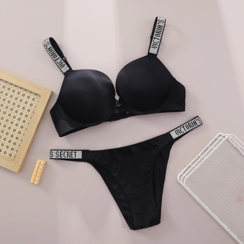 New V Lace Lingerie Set Bra and Brief Women's Sexy Bra and Panty Set C