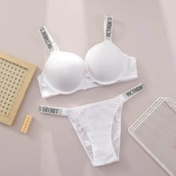 New V Lace Lingerie Set Bra and Brief Women's Sexy Bra and Panty Set C