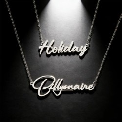 Fashion Custom Name Necklace Stainless Steel Personalised Necklace Wom