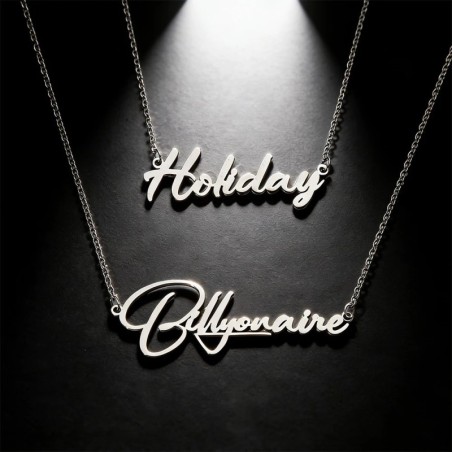 Fashion Custom Name Necklace Stainless Steel Personalised Necklace Wom
