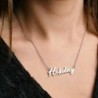 Fashion Custom Name Necklace Stainless Steel Personalised Necklace Wom