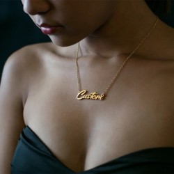 Fashion Custom Name Necklace Stainless Steel Personalised Necklace Wom