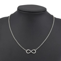 Aihua New Fashion Silver Color Infinity Necklaces & Pendants for Women