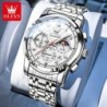 OLEVS Mens Watch Sports Multifunctional Moon Phase Quartz Wristwatch S
