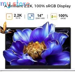 Ninkear S14 Laptop AMD Ryzen™ 5, 14 Inch 2.2K Screen 16GB LPDDR5 1TB SSD Wifi 6 Fingerprint Recognition Computer Notebook [produ