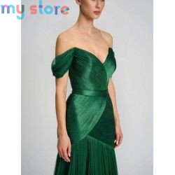 Galarity Customized Evening Dresses 2026 Strapless Ruched Shiny Pleated Long Mermaid Prom Dress Elegant Formal Evening Gown [pro
