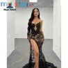 Black Sexy Lace Mermaid Dresses Evening 2026 Sweetheart High Side Slit Women's Formal Evening Gowns فساتين سهرات [product.brand]