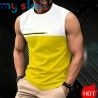 Summer Men's Casual sleeveless T-shirt Plus Size Simple O-Neck tank tops Clothing Outdoor Breathable 3D Printed Mens casual vest