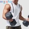 1pcs Summer Men's Tank Tops Male Solid Color Vest Sleeveless Tees For Male Hooded Man Vests Tops Hip Hop Men Tank Top T shirt [p