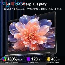 Ninkear A15 Pro Laptop AMD Ryzen 5, 16“ 120Hz 2.5K Display Screen 16GB 1TB Fingerprint Unlock Notebook Office Computer [product.