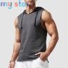 1pcs Summer Men's Tank Tops Male Solid Color Vest Sleeveless Tees For Male Hooded Man Vests Tops Hip Hop Men Tank Top T shirt [p