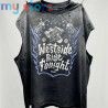 Vintage SAINT Guns N Roses Washed T-Shirts High Quality Dirty Soil Spray Hand Worn Tank Top T Shirt Tee Tops [product.brand] 3 -