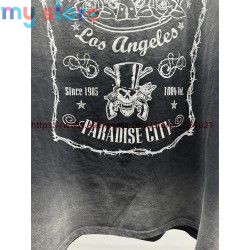 Vintage SAINT Guns N Roses Washed T-Shirts High Quality Dirty Soil Spray Hand Worn Tank Top T Shirt Tee Tops [product.brand] 7 -