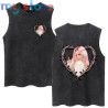 Hot Sale Karol G Bichota Music Album Washed Tank Tops Hip Hop Fashion Men Women Breathable Cozy Cotton Oversized Sleeveless Tees