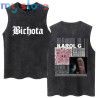 Hot Sale Karol G Bichota Music Album Washed Tank Tops Hip Hop Fashion Men Women Breathable Cozy Cotton Oversized Sleeveless Tees