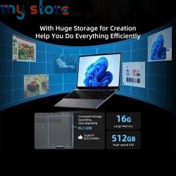 Bmax X15 Pro Laptop Computer 15.6'' IPS Intel 12th Gen N100 16GB DDR4 RAM 512GB SSD Windows 11 Notebook Numeric Keyboard HDMI W 