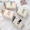 New Cat PU Leather Coin Purse Women Fashion Short Wallet Folding Zipper Wallet ID Card Holder Travel Lightweight Cash Coin Bags 