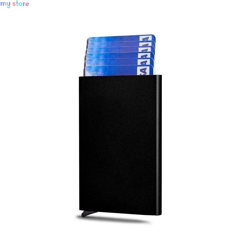 Anti Rfid Blocking Protected Magic Men ID Credit Card Holder Wallet Men Women Metal Business Bank CreditCard Cardholder Case [pr