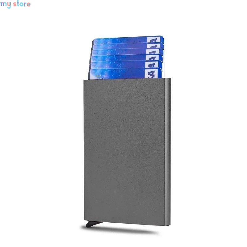 Anti Rfid Blocking Protected Magic Men ID Credit Card Holder Wallet Men Women Metal Business Bank CreditCard Cardholder Case [pr
