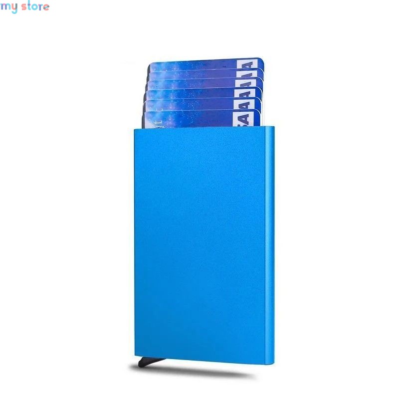 Anti Rfid Blocking Protected Magic Men ID Credit Card Holder Wallet Men Women Metal Business Bank CreditCard Cardholder Case [pr