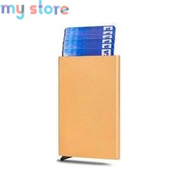 Anti Rfid Blocking Protected Magic Men ID Credit Card Holder Wallet Men Women Metal Business Bank CreditCard Cardholder Case [pr