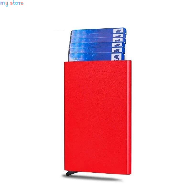 Anti Rfid Blocking Protected Magic Men ID Credit Card Holder Wallet Men Women Metal Business Bank CreditCard Cardholder Case [pr