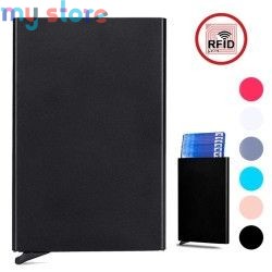 Anti Rfid Blocking Protected Magic Men ID Credit Card Holder Wallet Men Women Metal Business Bank CreditCard Cardholder Case [pr
