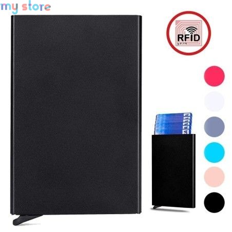 Anti Rfid Blocking Protected Magic Men ID Credit Card Holder Wallet Men Women Metal Business Bank CreditCard Cardholder Case [pr