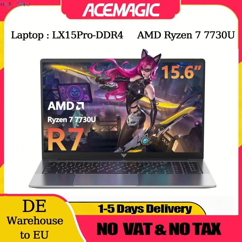 ACEMAGIC Laptop Computer AMD Ryzen 7 7730U Windows Laptop 15.6-in IPS 16GB DDR4 512GB NVMe SSD Numeric Keyboard [product.brand] 