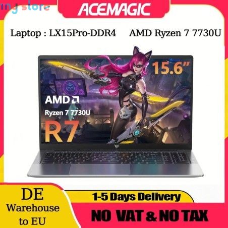 ACEMAGIC Laptop Computer AMD Ryzen 7 7730U Windows Laptop 15.6-in IPS 16GB DDR4 512GB NVMe SSD Numeric Keyboard [product.brand] 