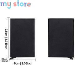 Anti Rfid Blocking Protected Magic Men ID Credit Card Holder Wallet Men Women Metal Business Bank CreditCard Cardholder Case [pr