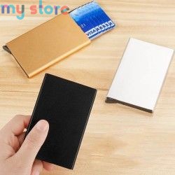 Anti Rfid Blocking Protected Magic Men ID Credit Card Holder Wallet Men Women Metal Business Bank CreditCard Cardholder Case [pr