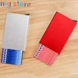 Anti Rfid Blocking Protected Magic Men ID Credit Card Holder Wallet Men Women Metal Business Bank CreditCard Cardholder Case [pr
