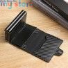 Carbon Fiber RFID Blocking Card Holder - Men's Large Capacity Double Layer Magic Wallet for ID Credit Cards [product.brand] 1 - 