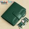 GERUOLA Men's Genuine Leather Wallet, Vintage RFID Blocking Anti-Theft Folding Wallet, ID Window, Coin Pocket, and Zipper Closur