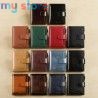 GERUOLA Men's Genuine Leather Wallet, Vintage RFID Blocking Anti-Theft Folding Wallet, ID Window, Coin Pocket, and Zipper Closur