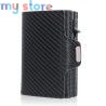 Pop-up Slim RFID Card Holder for Men Minimalist Leather Credit Card Wallet with Coin Purse and Cash Slot Travel Small Purse [pro