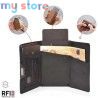 Pop-up Slim RFID Card Holder for Men Minimalist Leather Credit Card Wallet with Coin Purse and Cash Slot Travel Small Purse [pro