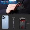 RFID Blocking Mens Wallet | Minimalist Slim Smart Pop-Up Card Holder, Metal Credit Card Wallet with Money Clip for Men [product.