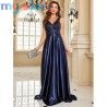 Elegant Sequins Evening Dress For Women 2024 Deep V-neck Satin Prom Party Green Dress Floor Length Blue Formal Gowns [product.br