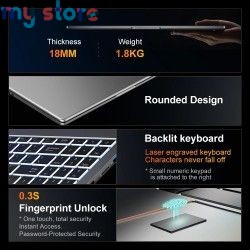 Ninkear A15 Pro Laptop AMD Ryzen 5, 16“ 120Hz 2.5K Display Screen 16GB 1TB Fingerprint Unlock Notebook Office Computer [product.