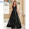 Elegant Sequins Evening Dress For Women 2024 Deep V-neck Satin Prom Party Green Dress Floor Length Blue Formal Gowns [product.br