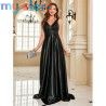 Elegant Sequins Evening Dress For Women 2024 Deep V-neck Satin Prom Party Green Dress Floor Length Blue Formal Gowns [product.br