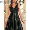 Elegant Sequins Evening Dress For Women 2024 Deep V-neck Satin Prom Party Green Dress Floor Length Blue Formal Gowns [product.br
