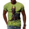 New Tide Summer Fashion Doberman Picture T-shirts Casual Print Tees Hi