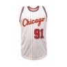 Mens Stripes Basketball Sports Jersey, Breathable Sleeveless Pattern E
