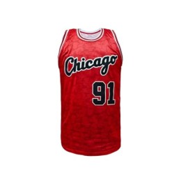 Mens Stripes Basketball Sports Jersey, Breathable Sleeveless Pattern E