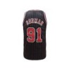 Mens Stripes Basketball Sports Jersey, Breathable Sleeveless Pattern E